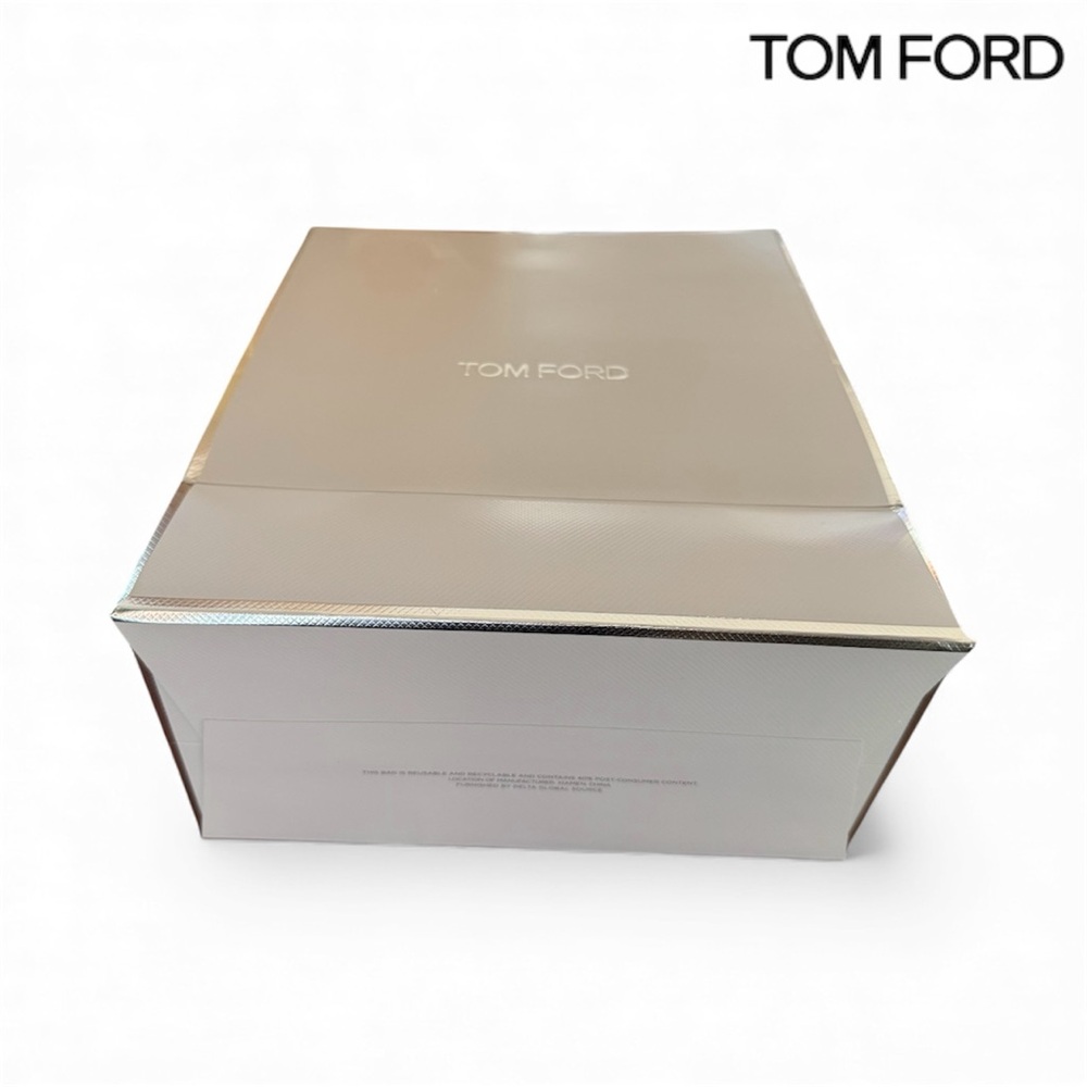 Tom Ford Grey Silver/Grey Gift Shopping Paper Tote Bag - Picture 6 of 6